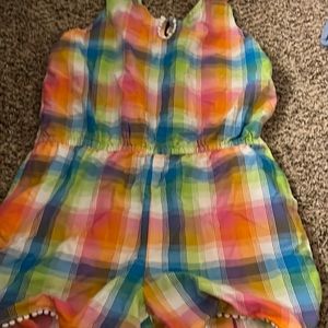 Romper with adjustable straps for shoulders